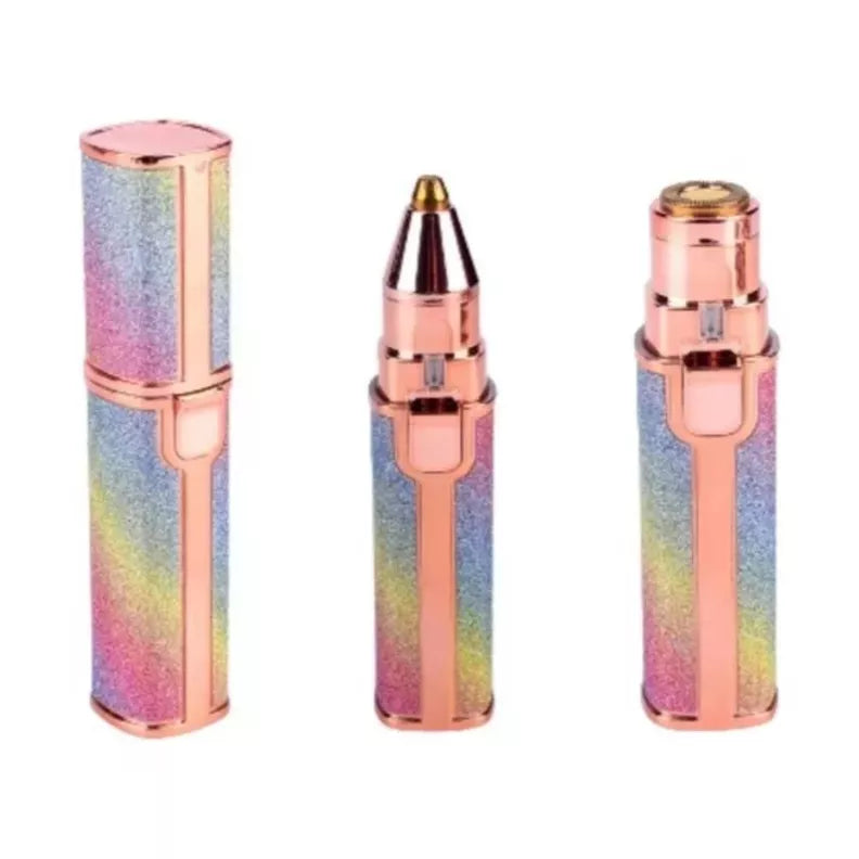 Depiladora facial 2 en 1 | Efecto purpurina