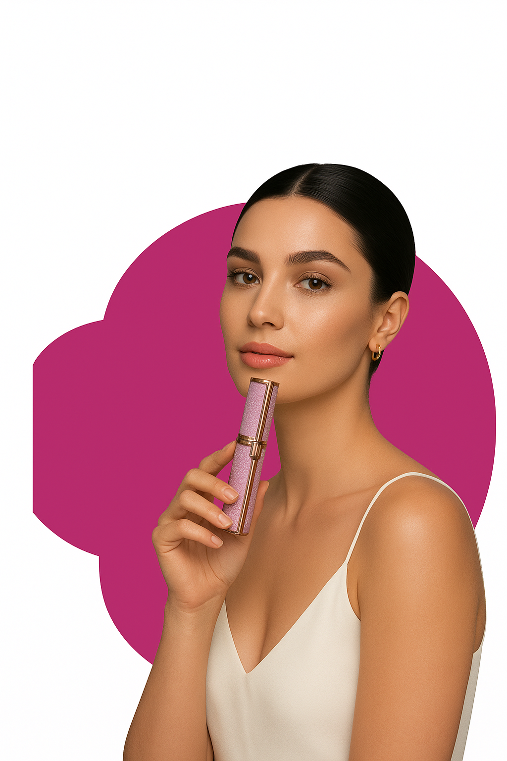 Depiladora facial 2 en 1 | Efecto purpurina