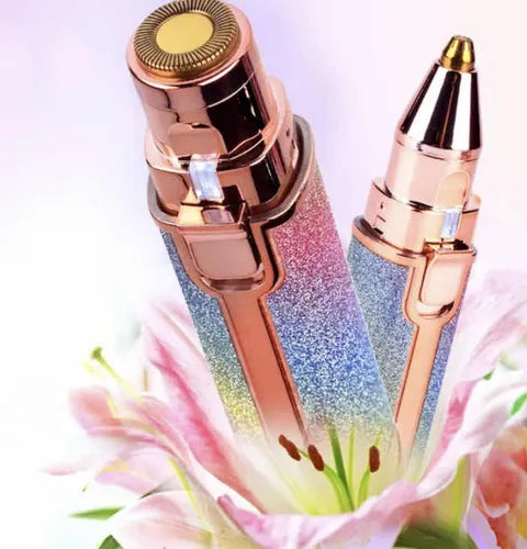 Depiladora facial 2 en 1 | Efecto purpurina