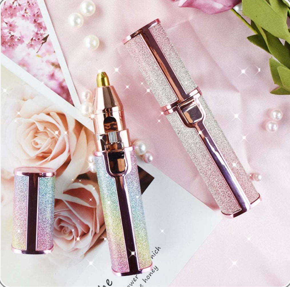 Depiladora facial 2 en 1 | Efecto purpurina